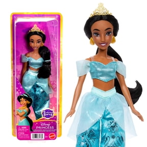 Disney Princess Enchanted Stories Jasmine Fashion Doll with Sparkling Outfit & Accessories, Posable