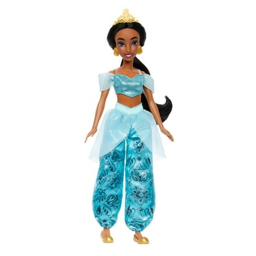 Disney Princess Enchanted Stories Jasmine Fashion Doll with Sparkling Outfit & Accessories, Posable