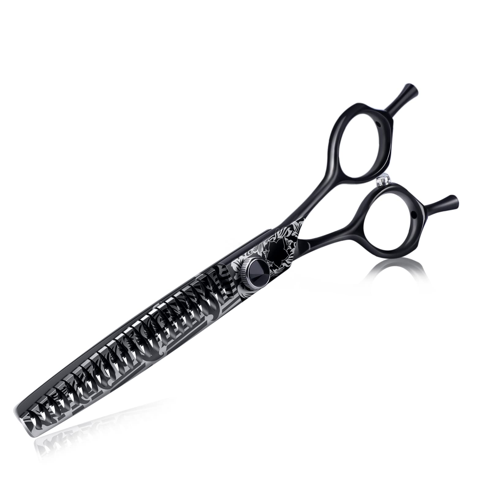 JASON 7" Chunker Dog Grooming Scissors, Ergonomic Pets Grooming Thinner