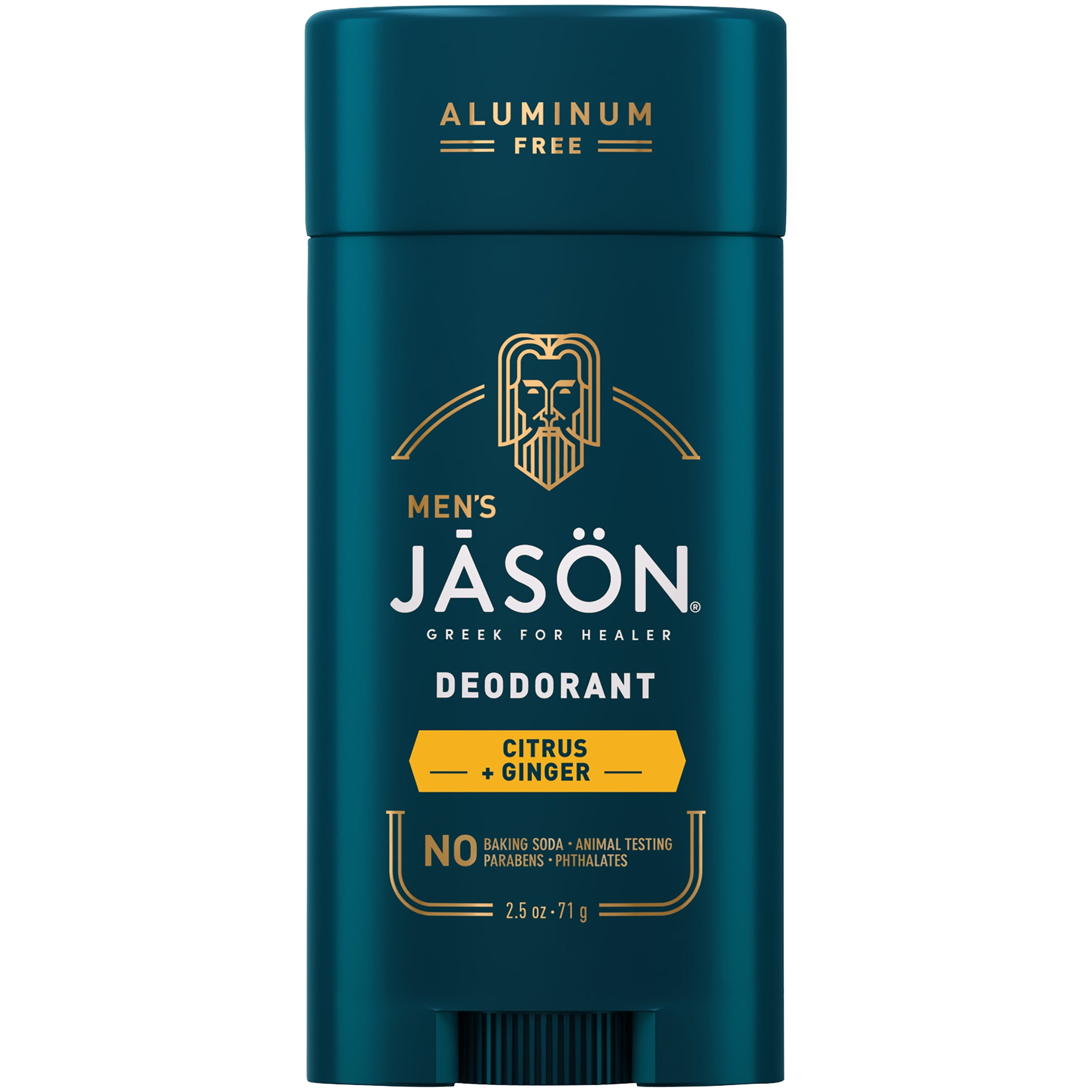 JASON Men's Citrus + Ginger Stick Deodorant, 2.5 oz.