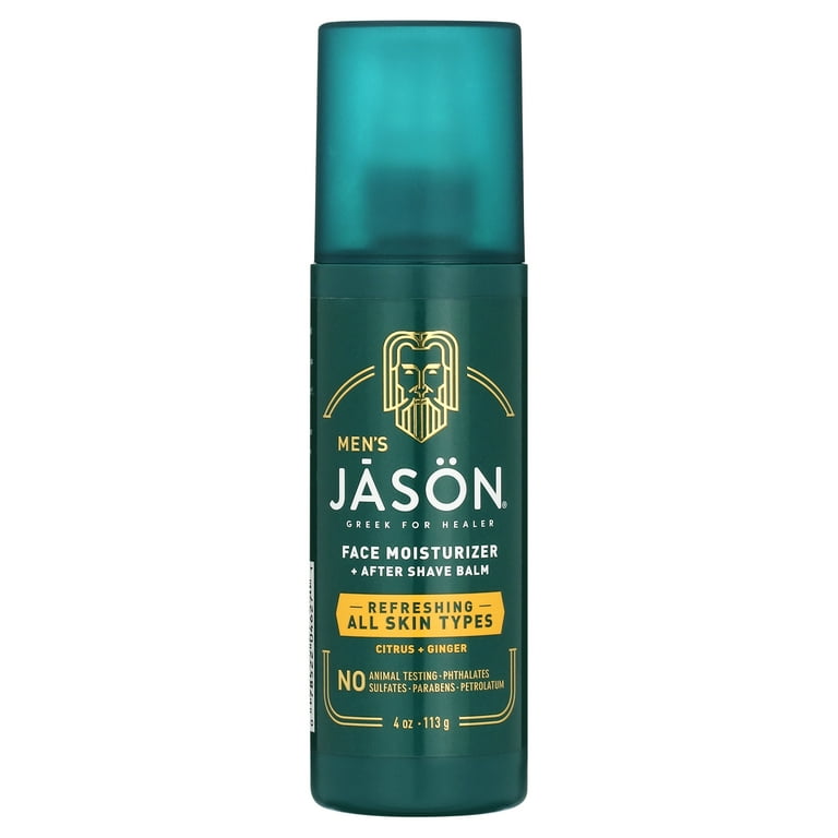 JASON Men's Refreshing Citrus & Ginger Face Moisturizer & After