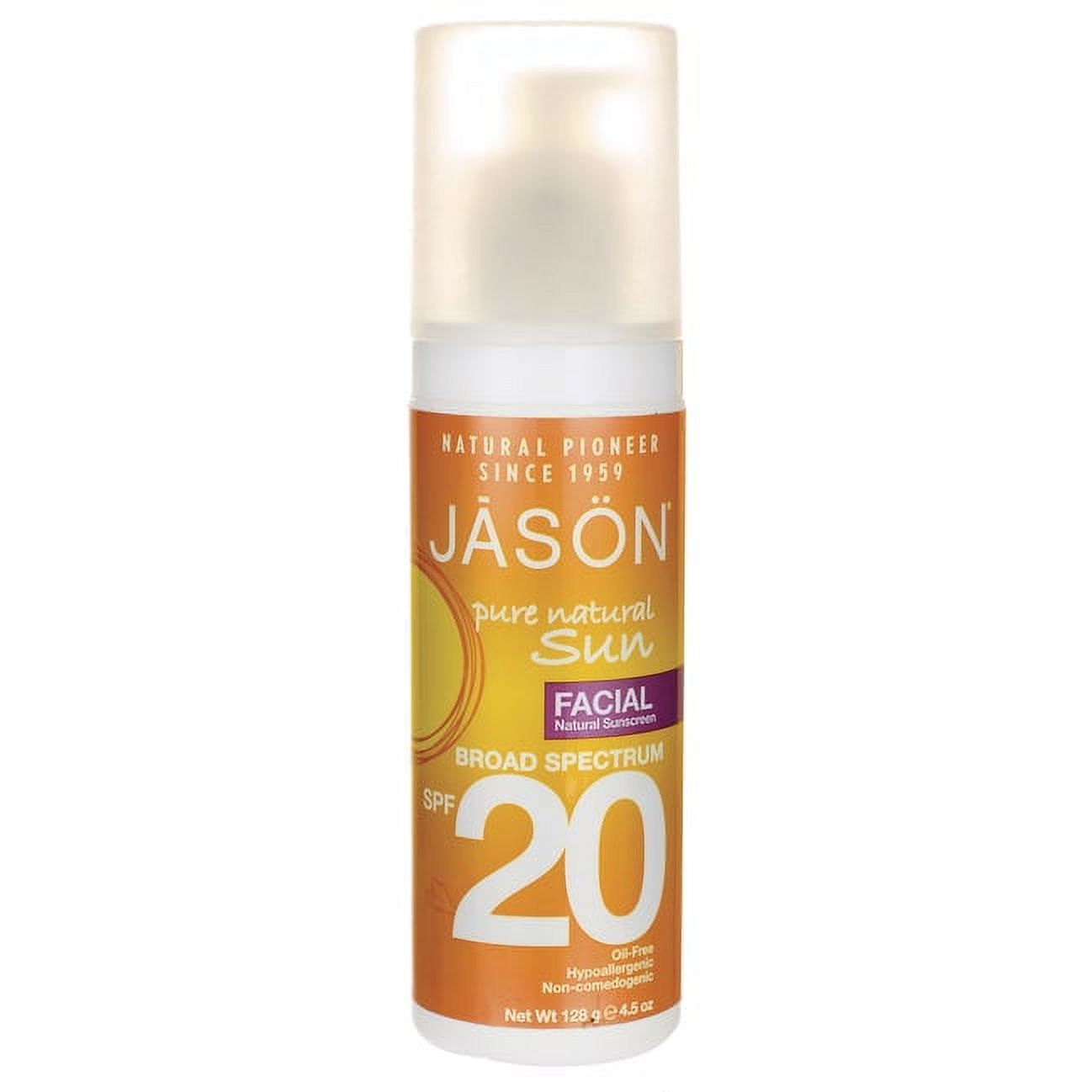 JASON Oil-Free SPF 20 Facial Sunscreen, 4.5 oz. - image 1 of 3