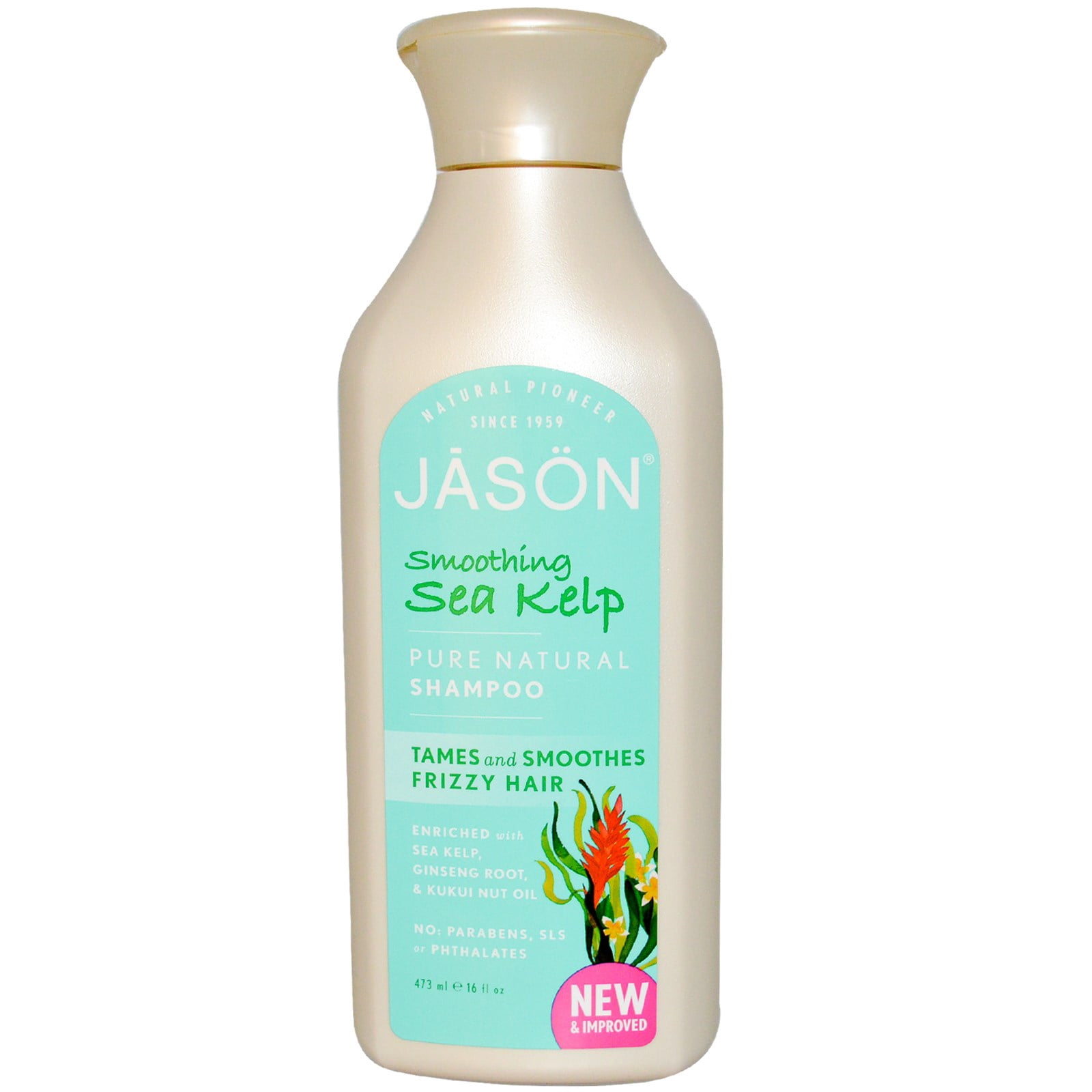 JASON Smoothing Sea Kelp Shampoo, 16 fl. oz. - Oil Hair Clean