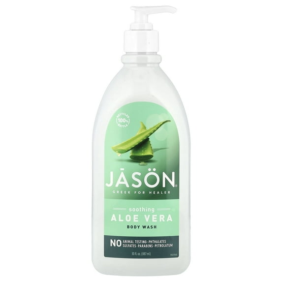 JASON Soothing Body Wash, Aloe Vera, 30 fl oz