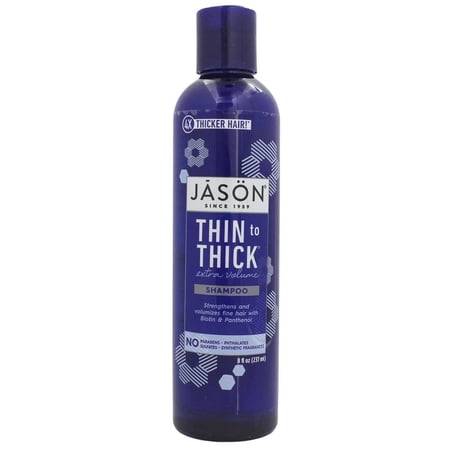 JASON Thin-to-Thick Extra Volume Shampoo, 8 fl oz. (Packaging May Vary)