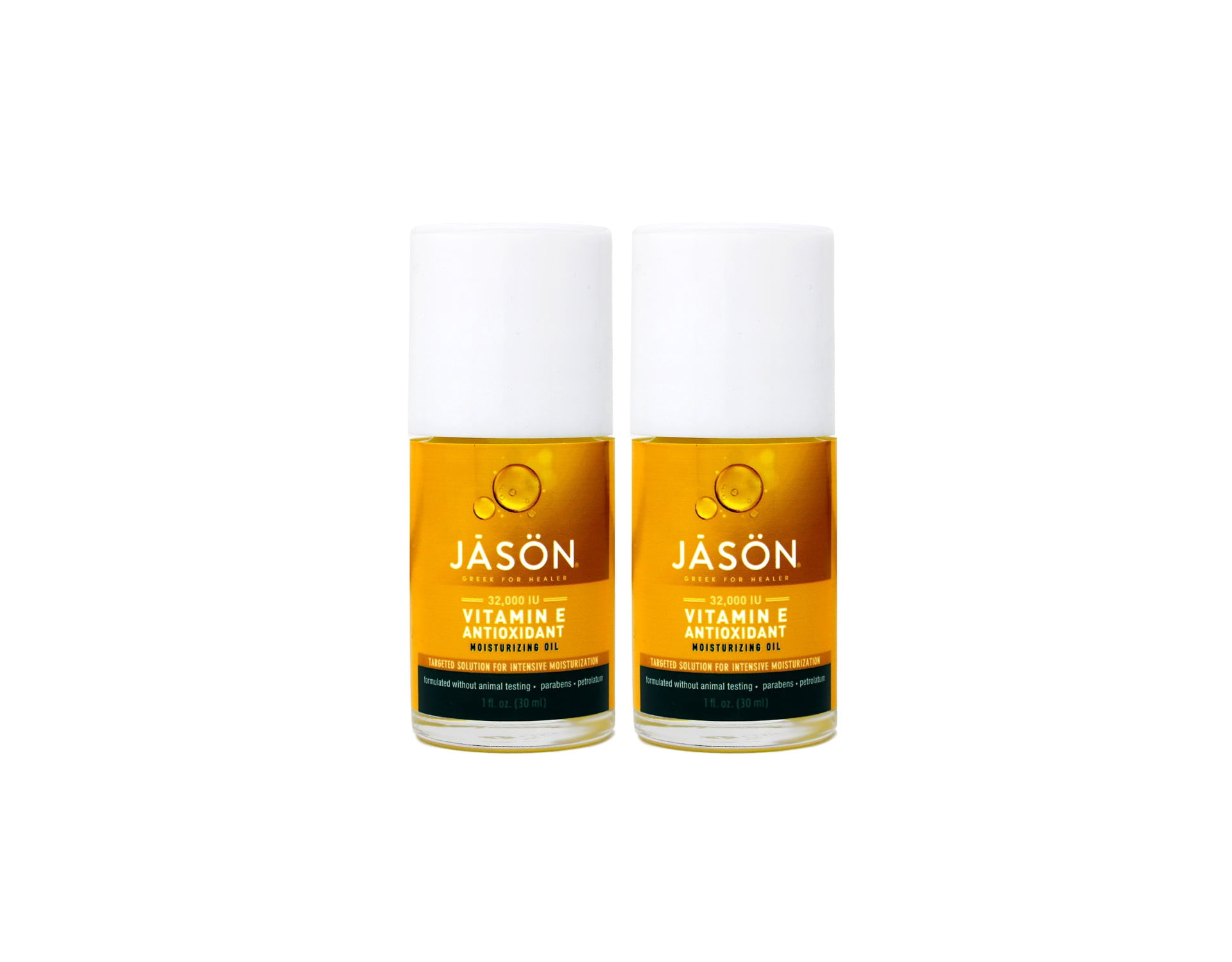 JASON Vitamin E 32,000 IU Extra Strength Skin Oil, Targeted Solution, 1.1 Ounce Bottle (Pack of 2)