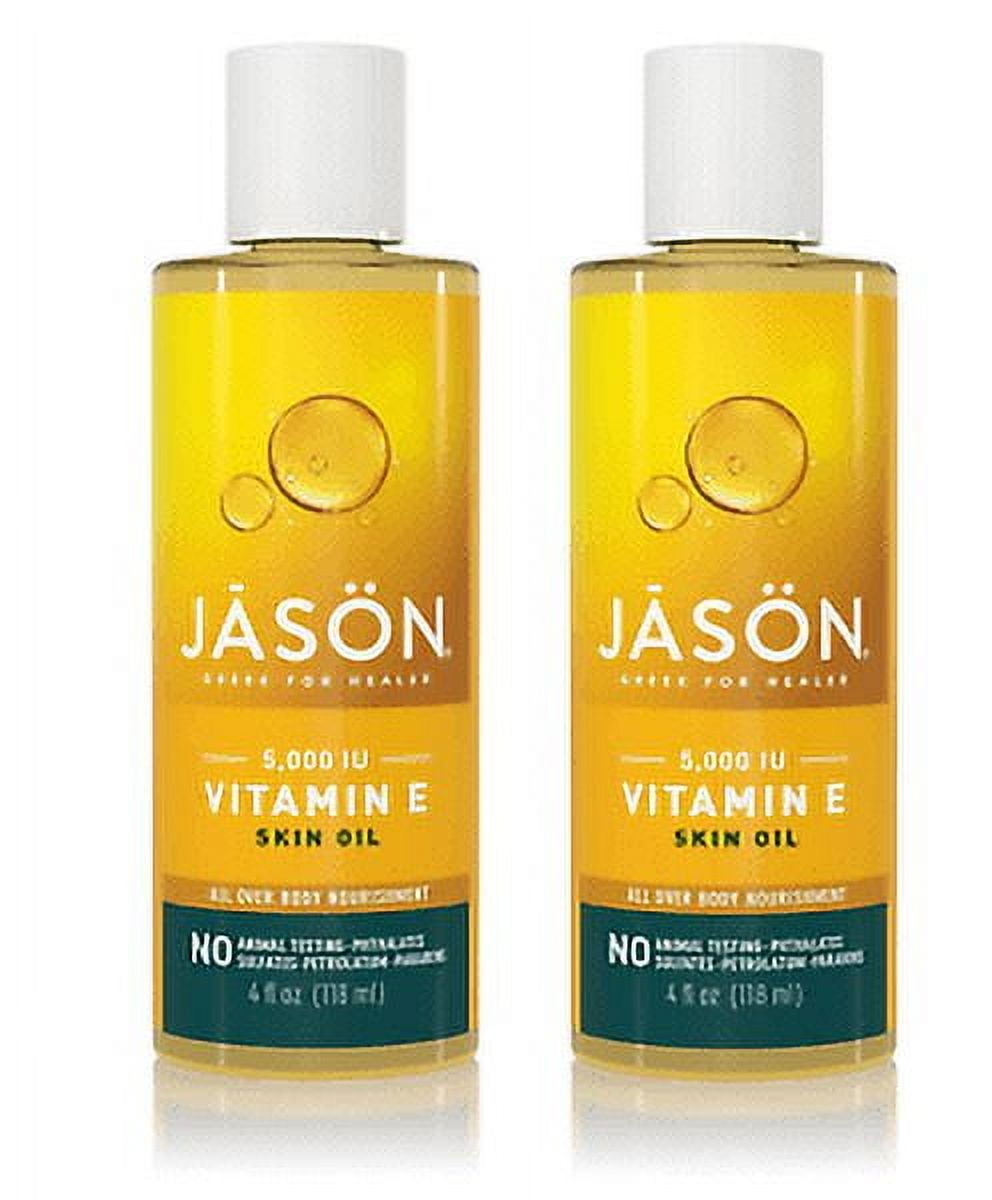JASON Vitamin E 5,000 IU All Over Body Nourishment Oil, 4 Fl Oz (2 Pack)