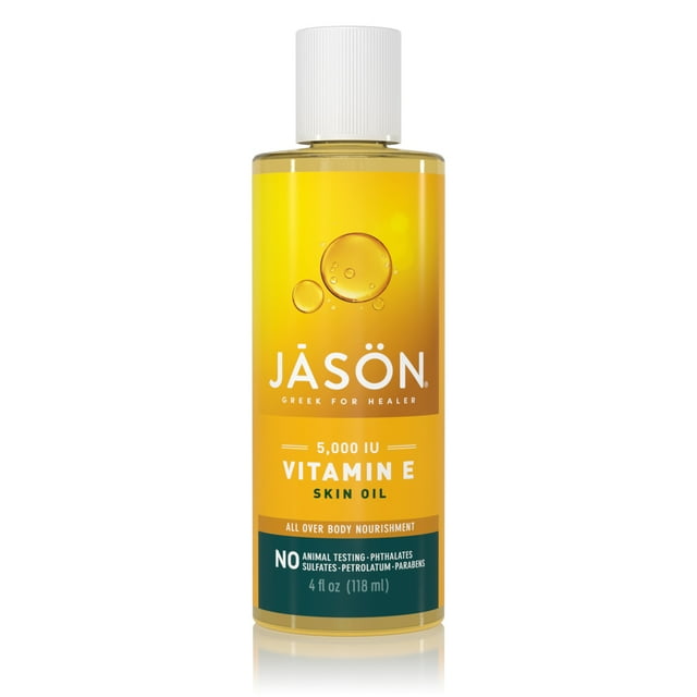 JASON Vitamin E 5,000 IU Dry Skin Nourishment Body Oil, 4 fl oz