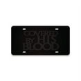 thumbnail image 1 of JASS GRAPHIX Covered by His Blood - Black On Black License Plate Car Tag - Jesus Religious, 1 of 5