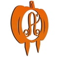 thumbnail image 1 of JASS GRAPHIX Initial A Monogrammed Aluminum Pumpkin Sign for Lawn décor, 1 of 6