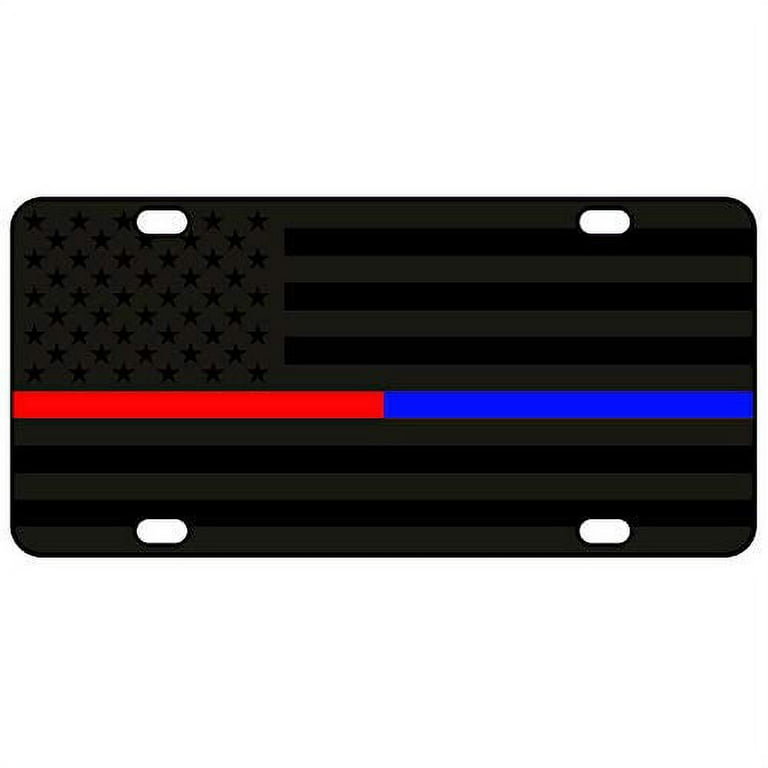 JASS GRAPHIX Thin Blue Line Thin Red Line American Flag License