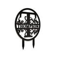 thumbnail image 1 of JASS GRAPHIX Thompson 12" Black Aluminum Composite Monogrammed Garden Sign Last Name Signs for Yard Home Garden Personalized, 1 of 5