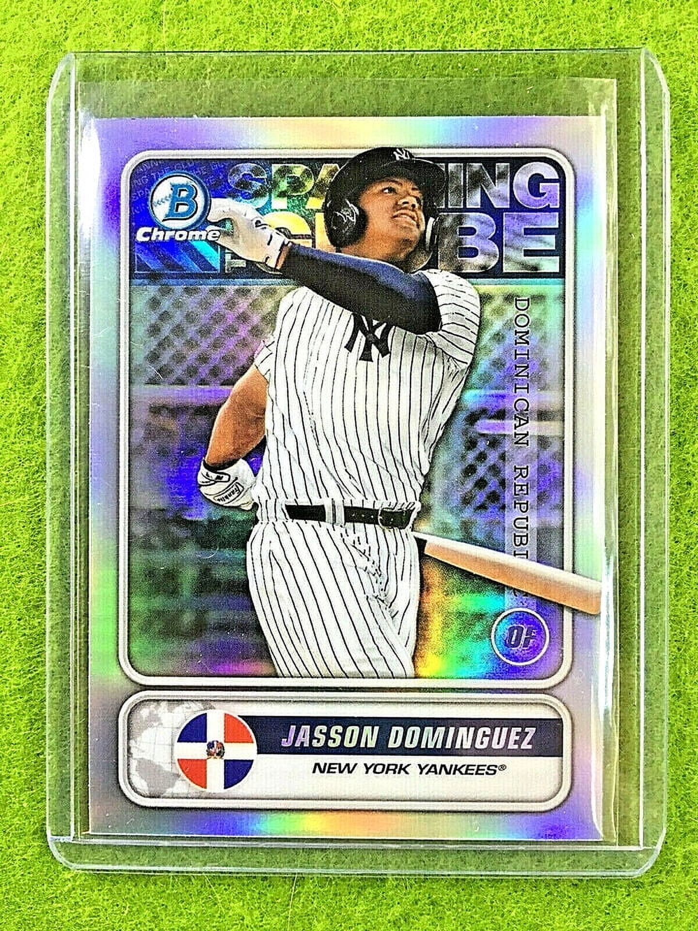 JASSON DOMINGUEZ BOWMAN CHROME ROOKIE CARD SILVER PRIZM YANKEES SP 