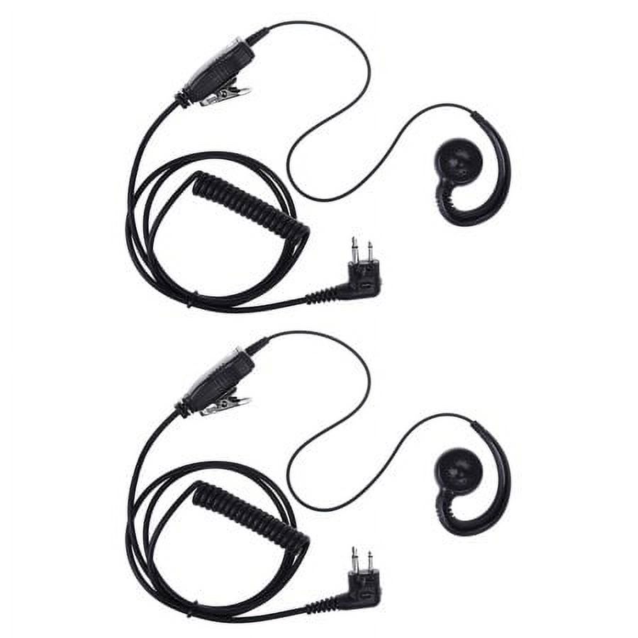 JATOK 2Pack of Headset Swivel Earpiece for Motorola 2 Way Radio Walkie