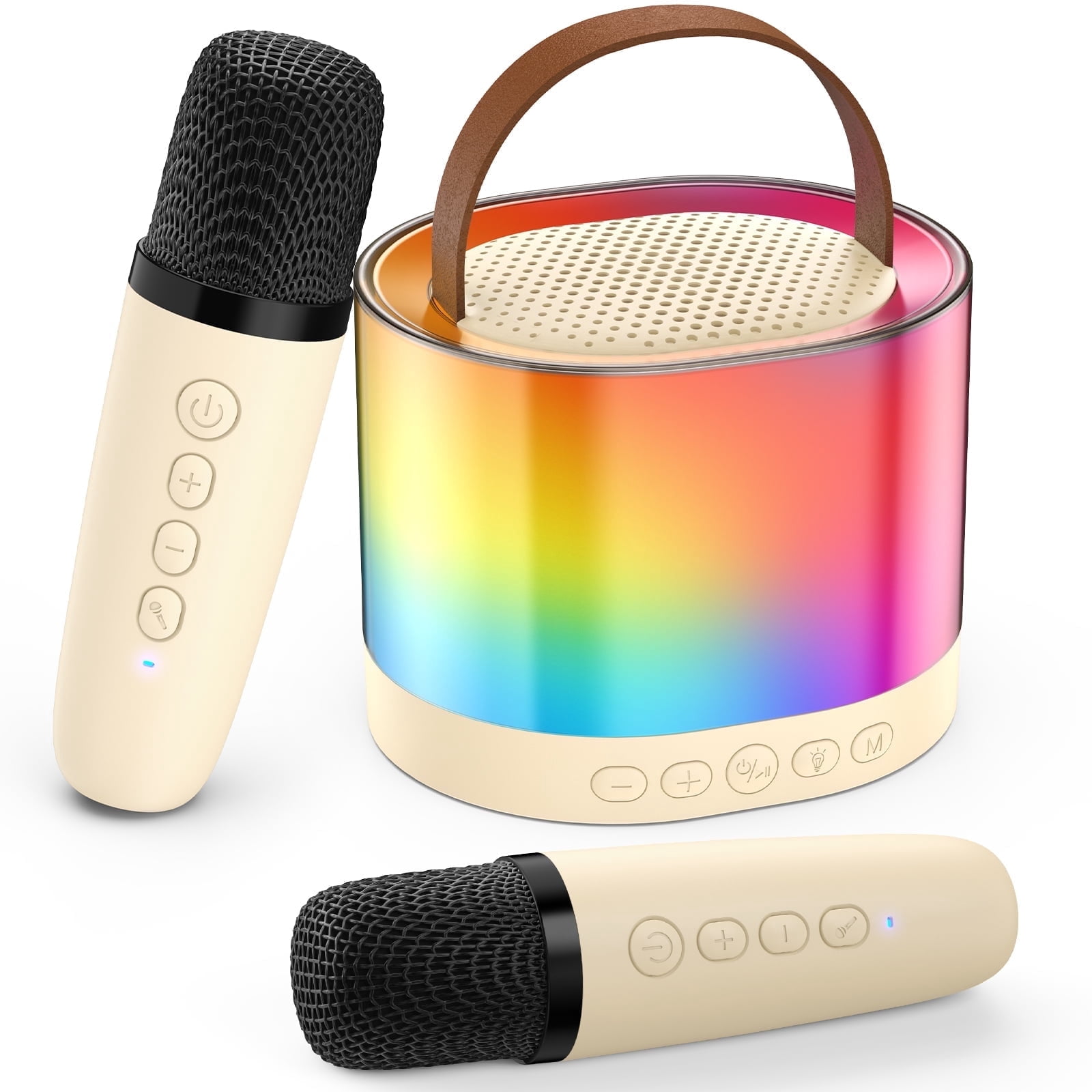 FanFun Mini Karaoke Machine Set, Portable Karaoke Speaker Bluetooth ...