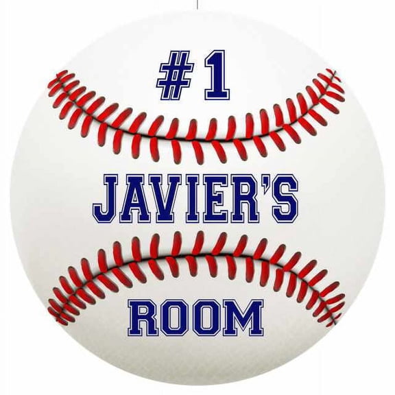 JAVIER'S Bedroom 14" Round Metal Sign Boys Room Wall Decor Gift 100140030163