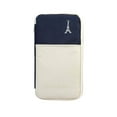 thumbnail image 1 of JAVOedge Blue Eiffel Tower Pattern Zipper Travel Organizer with Multiple Pockets for Passport, Boarding Passes, Tickets, 1 of 6