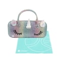 thumbnail image 1 of JAVOedge Children's Rainbow Unicorn Hard Eyeglass Case Glasses for Kids, Girls, Boys Hard Shell with Handle and Cloths, 1 of 5