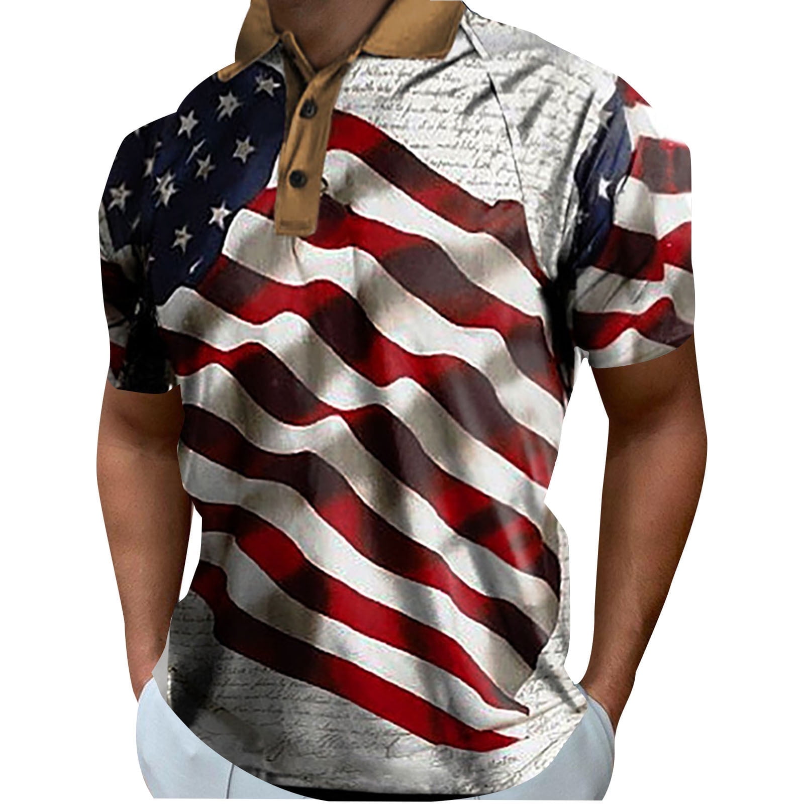 American flag t shirt mens deals
