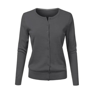 JAWAFANGE Cardigan Sweaters for Women Lightweight Multicolor Long Sleeve Sweater Cardigan Knit Top Sweater S Gifts for Mum Promotion Clearance