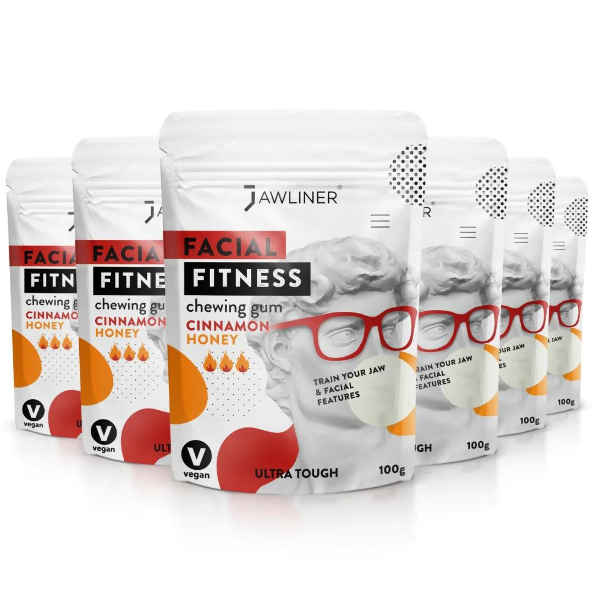 JAWLINER Fitness Chewing Gum Jawline Gum Sugar Free Gum Double Chin