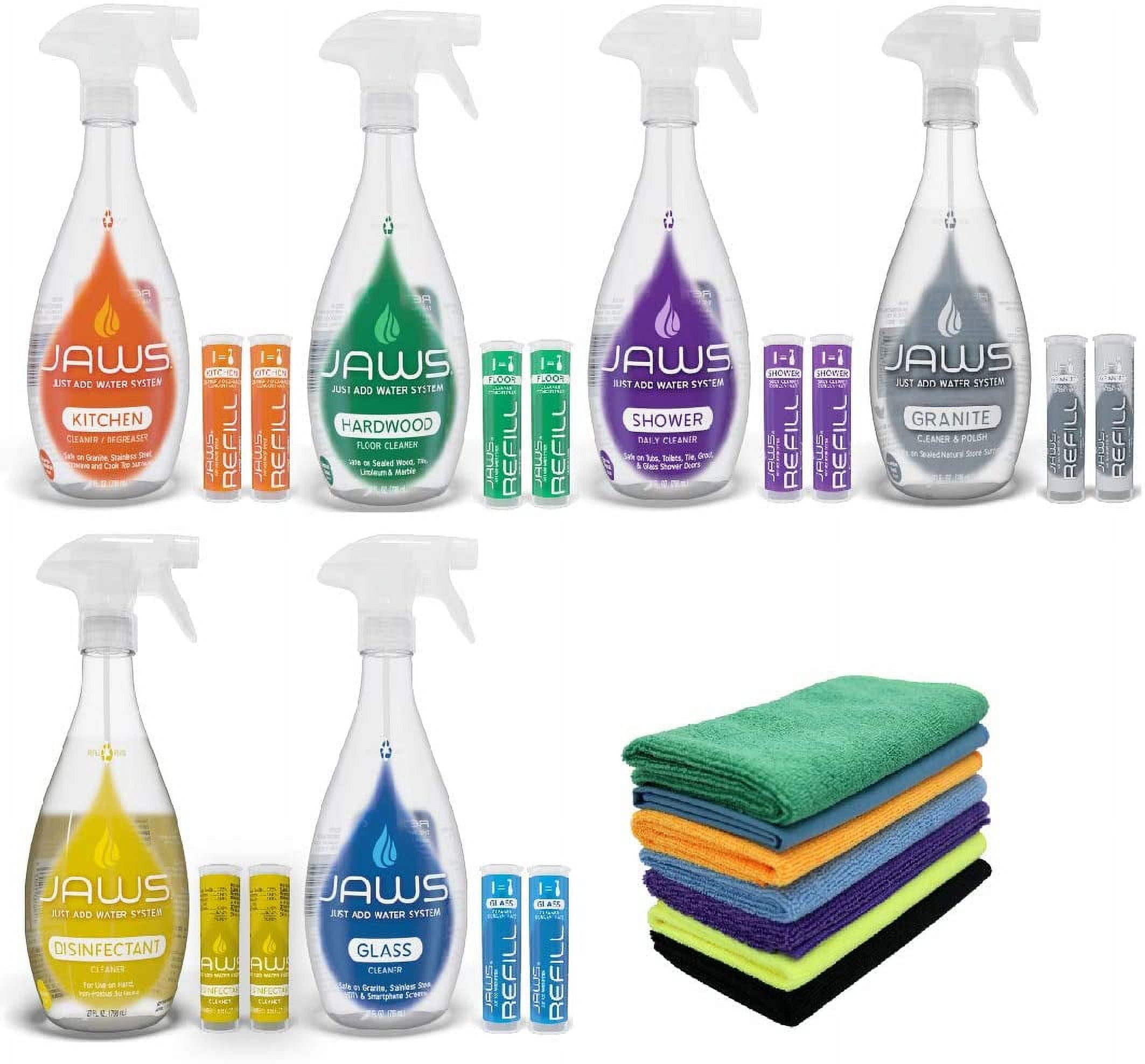 JAWS Cleaners Ultimate Cleaning Kit, MultiSurface Kitchen, Glass