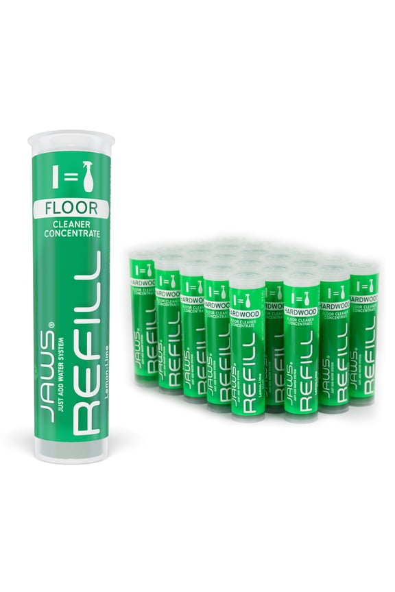 Hardwood Floor Cleaner Refill Pods. Box of 24. Refillable Cleaning Supplies.