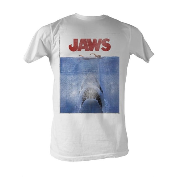 JAWS-JAWS-WHITE ADULT S/S TSHIRT-4XLT