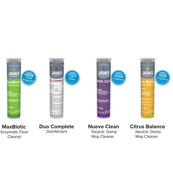 JAWS Professional Mopping System Kit  Lightweight, Ergonomic, Bucketless Design with Triple Stream Dispensing