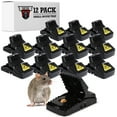 thumbnail image 1 of JAWS Reusable Mouse Traps for Home | Powerful Plastic Mouse Traps for Effective and Sanitary Mice and Rodent Removal | Safe and Durable Touchless Trap for Mice | 4.0"L x 1.88"W x 2.25"H | 12-Pack, 1 of 8