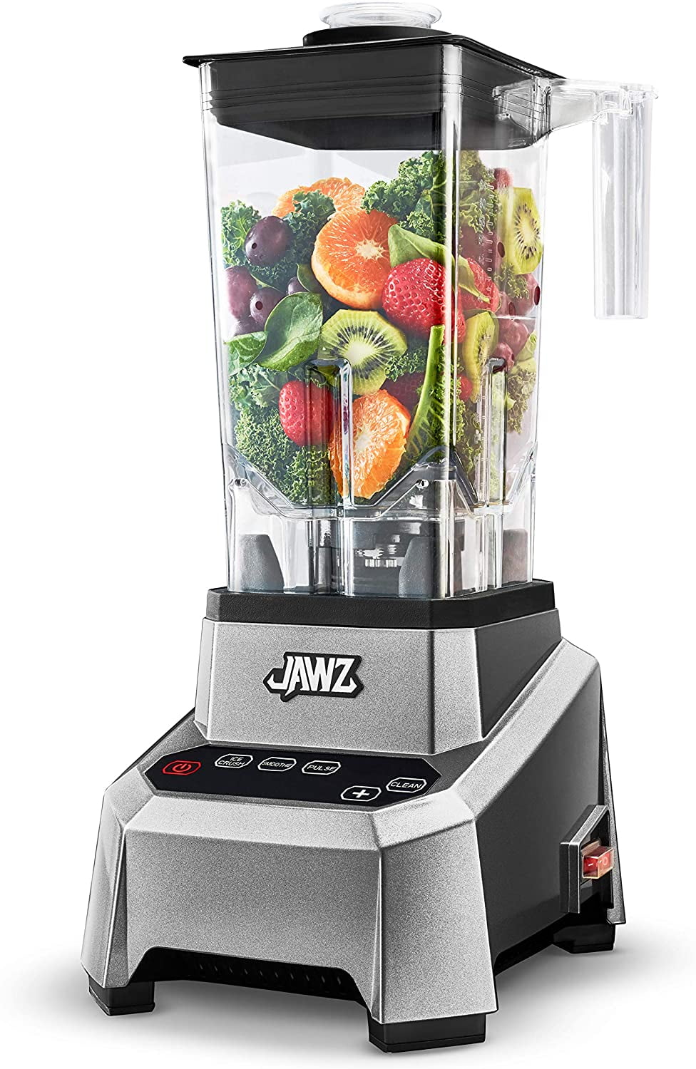 JAWZ High Performance Blender - Precision Touch Variable Speed -  Professional Grade Countertop Blender/Food Processor, 64 Oz, Silver 
