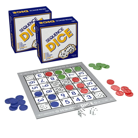 JAX Ltd. Sequence Dice Game, Pack of 2