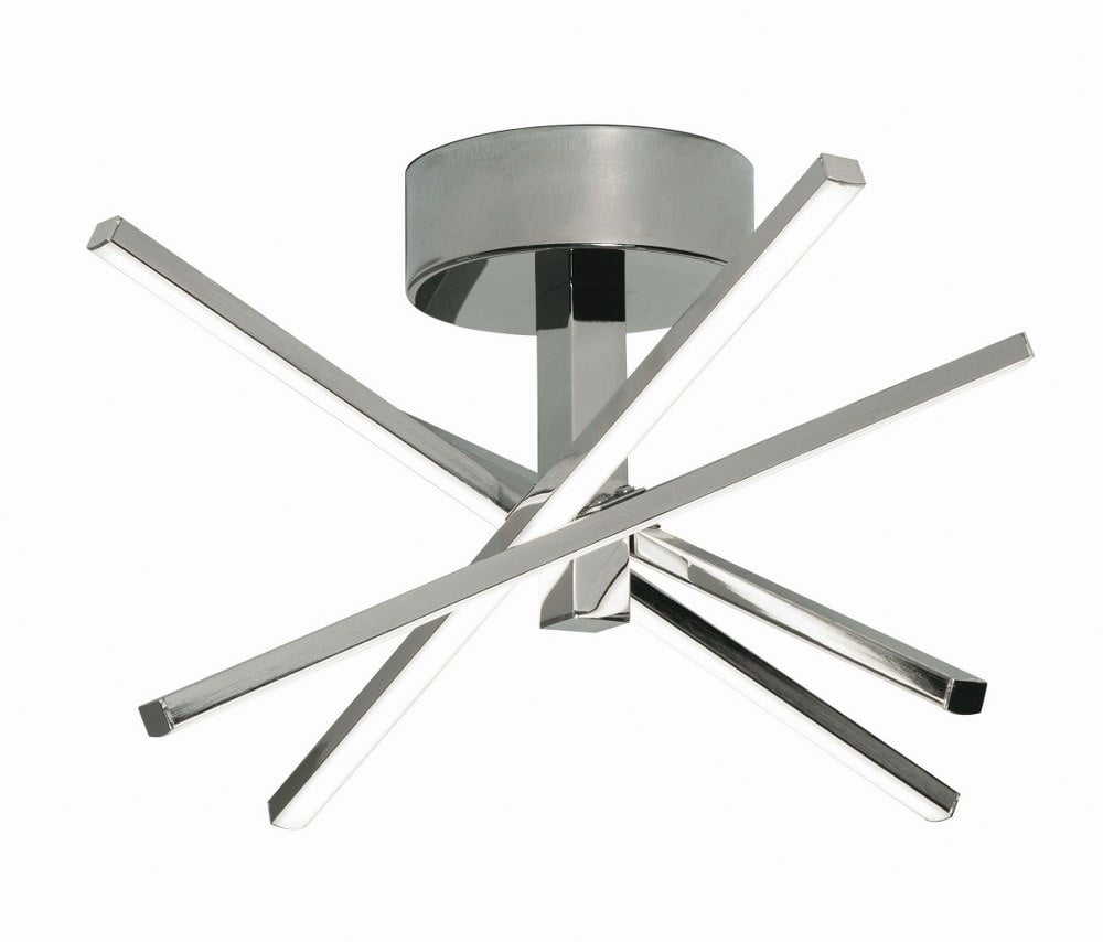 Polished Chrome LED Flush Mount Ceiling Light