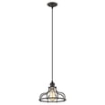 thumbnail image 1 of JAXON Industrial-style 1 Light Rubbed Bronze Ceiling Mini Pendant 10" Wide, 1 of 1