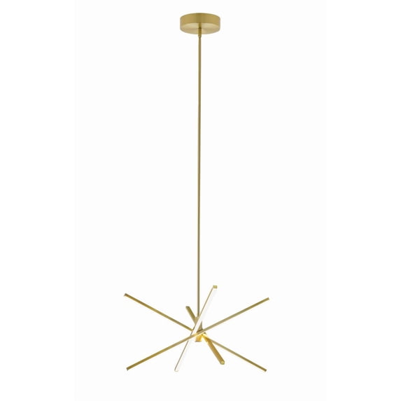 JAXP24L30D1SB AFX Jaxx - 4 Light Pendant-Satin Brass Finish