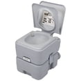 thumbnail image 1 of JAXPETY 5.3 Gallon Portable Toilet Camping Porta Potty for RV Travel, Boat and Trips, Gray, 1 of 22