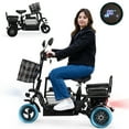 thumbnail image 1 of JAXPETY Folding Electric Tricycle, 3 Wheel Motorized Bicycle with 48V 400W Lithium Battery, for Men/Women/Kids, Perfect Spring Gift for Family, Black, 1 of 8