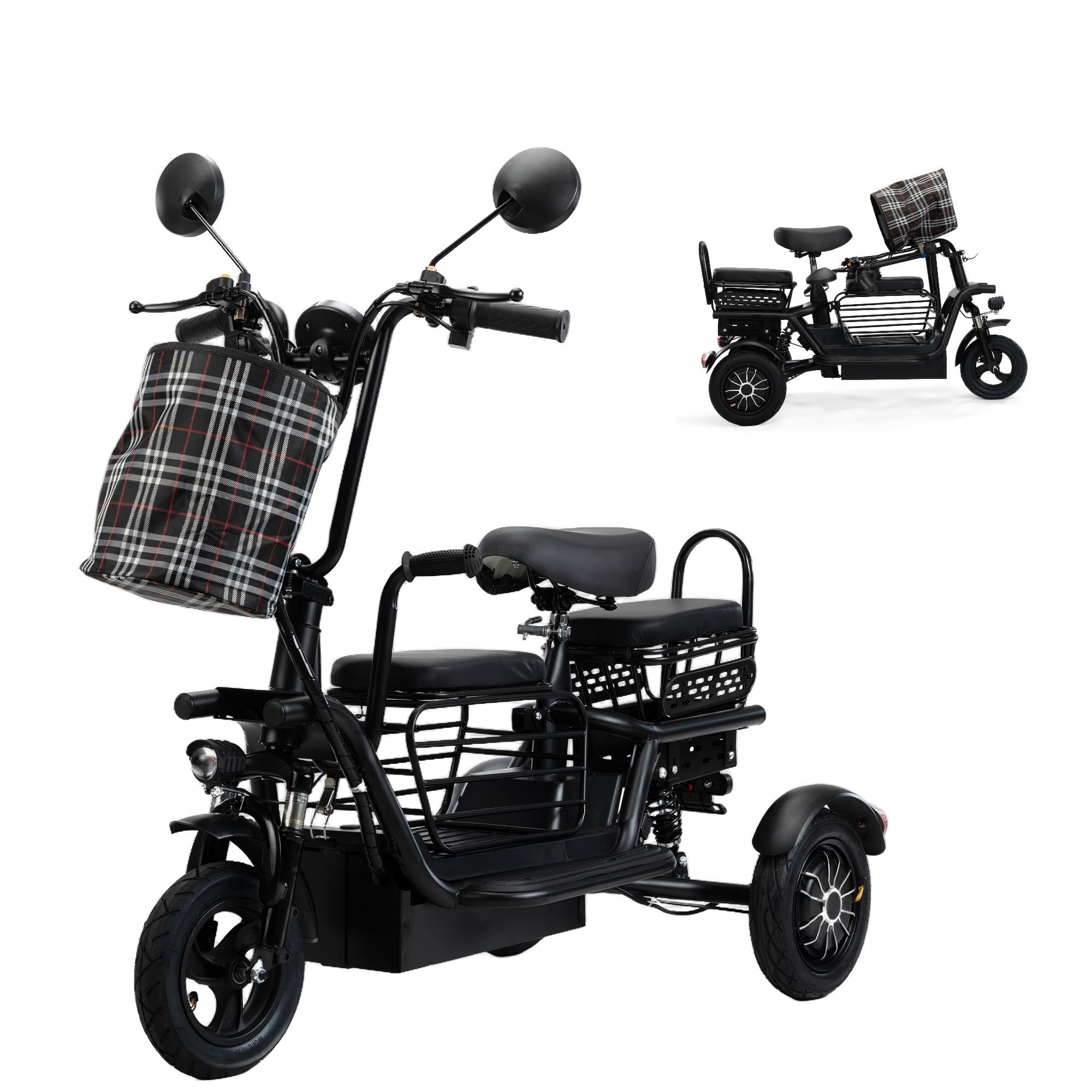 JAXPETY Folding Electric Tricycle for Adults Kids 3 Wheel