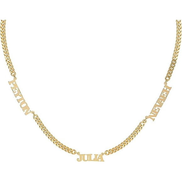 JAY AIMEE Elegant Designs 14K Gold Sterling Silver Personalized Script Nameplate Necklace - Customizable Handcrafted Jewelry for Women, Customized Name Word Necklace