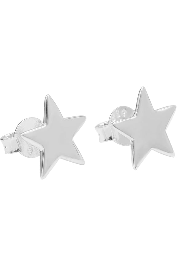 925 Sterling Silver Stud Earrings, Star Earrings for Women