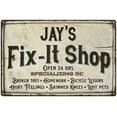 thumbnail image 1 of JAY'S Fix-It Shop Sign Grandpa Dad Wall Decor Gift 8x12 Metal 208120006155, 1 of 1