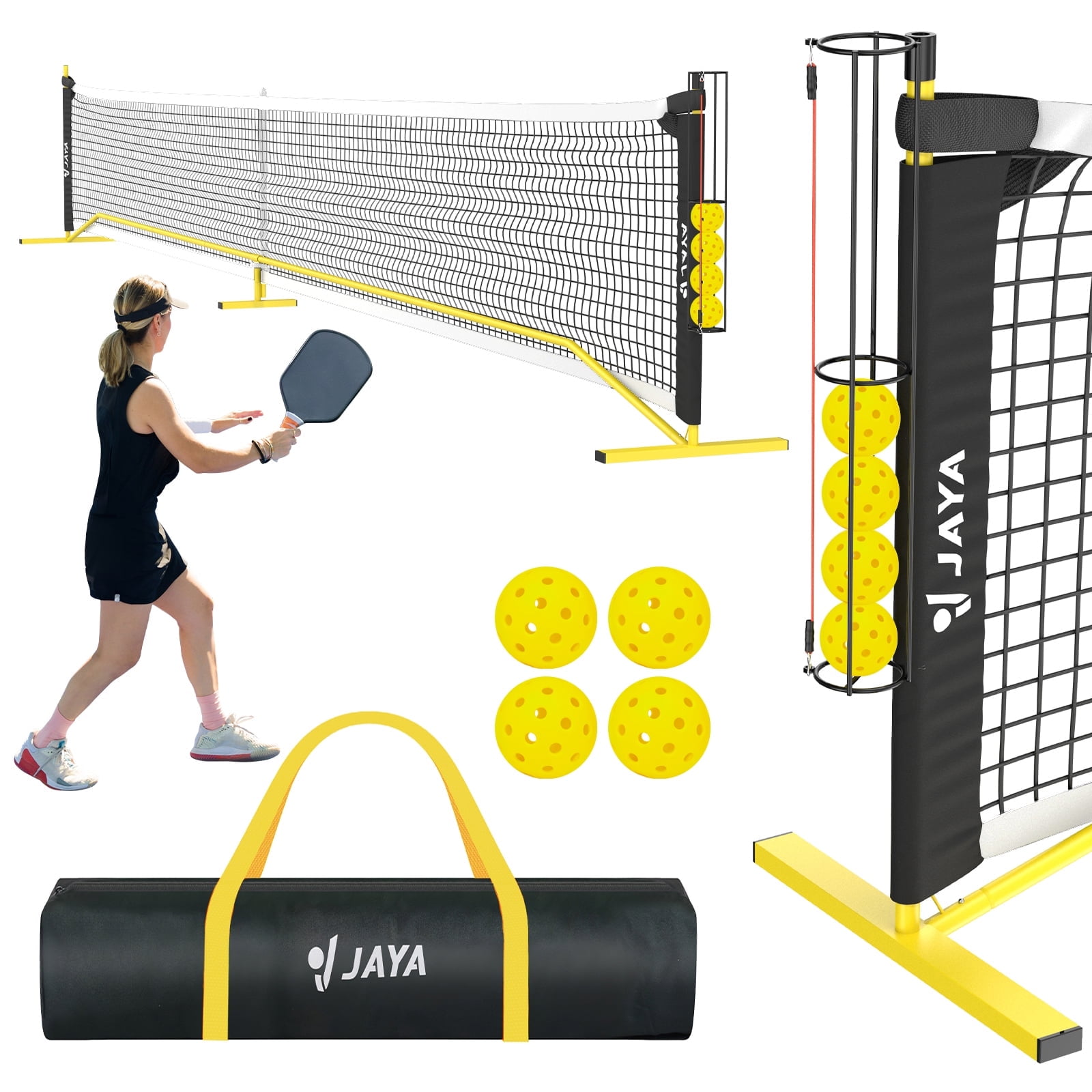 Surface, measurements, and space planning for a prime court with portable kit