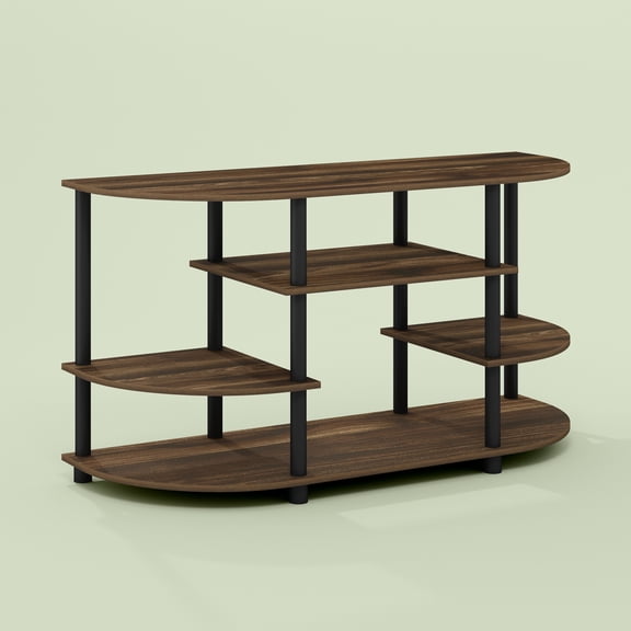 JAYA Simple Design Corner TV Stand, Space-Saving TV Stand, Modern Entertainment Furniture