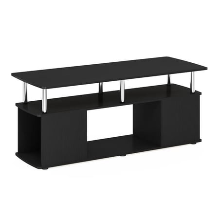 JAYA Utility Design Coffee Table, Americano & Stainless Steel Tubes