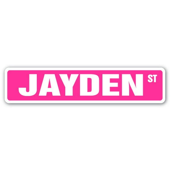 JAYDEN Street Sign Childrens Name Room Sign | Indoor/Outdoor |  30" Wide