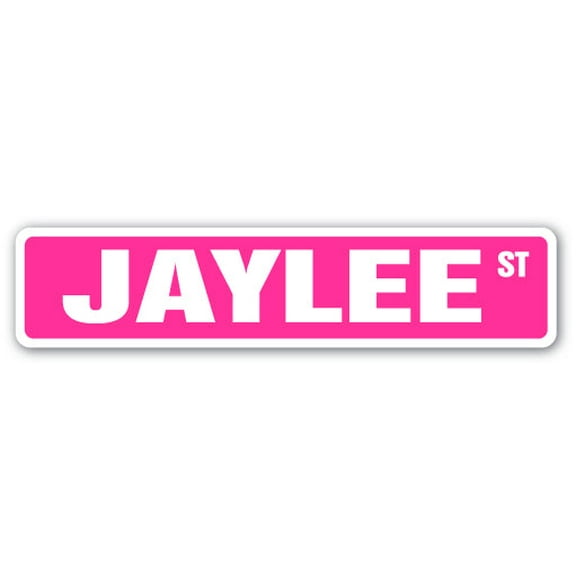 JAYLEE Street Sign Childrens Name Room Sign | Indoor/Outdoor | 18" Wide