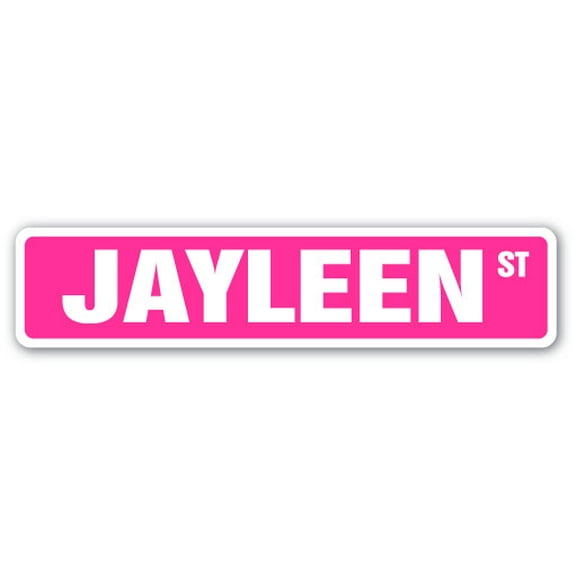 JAYLEEN Street Sign Childrens Name Room Sign | Indoor/Outdoor |  36" Wide