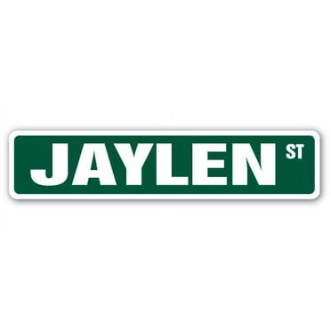 JAYLEN Street Sign Childrens Name Room Sign | Indoor/Outdoor |  24" Wide