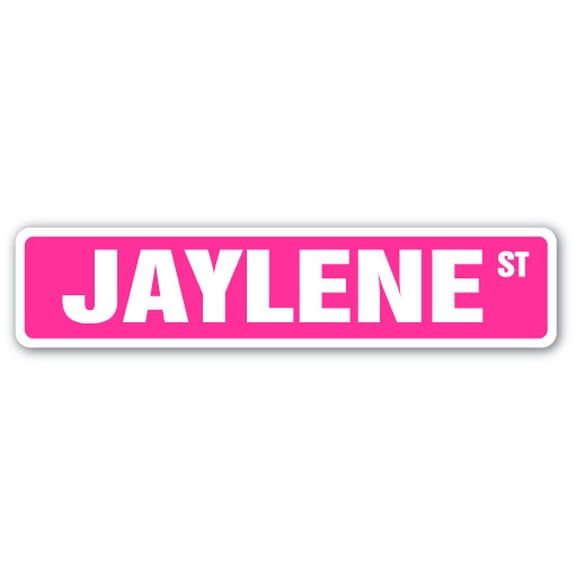 JAYLENE Street Sign Childrens Name Room Sign | Indoor/Outdoor | 18" Wide