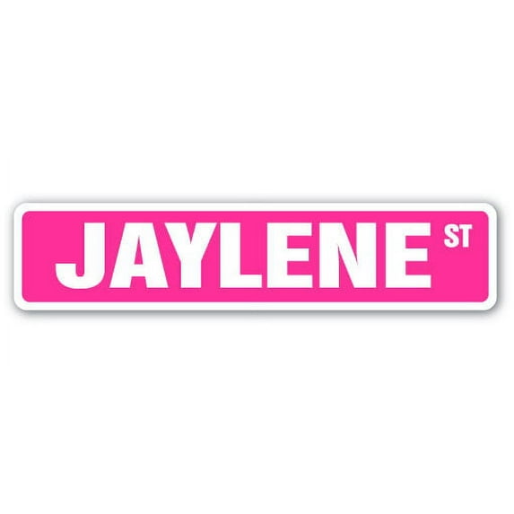 JAYLENE Street Sign Childrens Name Room Sign | Indoor/Outdoor | 30" Wide